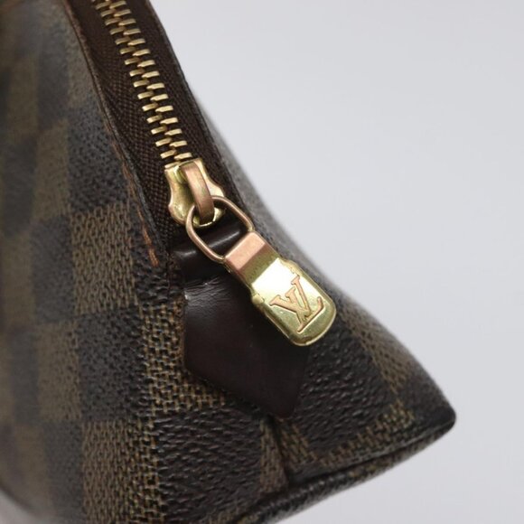 LOUIS VUITTON Damier Ebene Pochette Cosmetic PM Pouch N47516 LV Auth KD039 - Picture 8 of 15